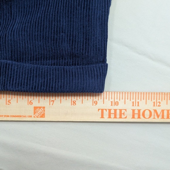 VTG Scandia Woods Mens Navy Blue Corduroy Pleated Cuffed Pants 38S Cotton - Picture 6 of 10